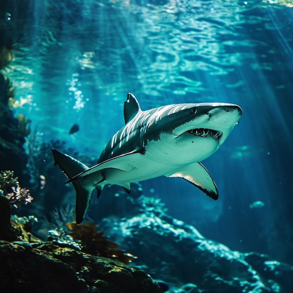 umělá inteligence obrázky - žralok